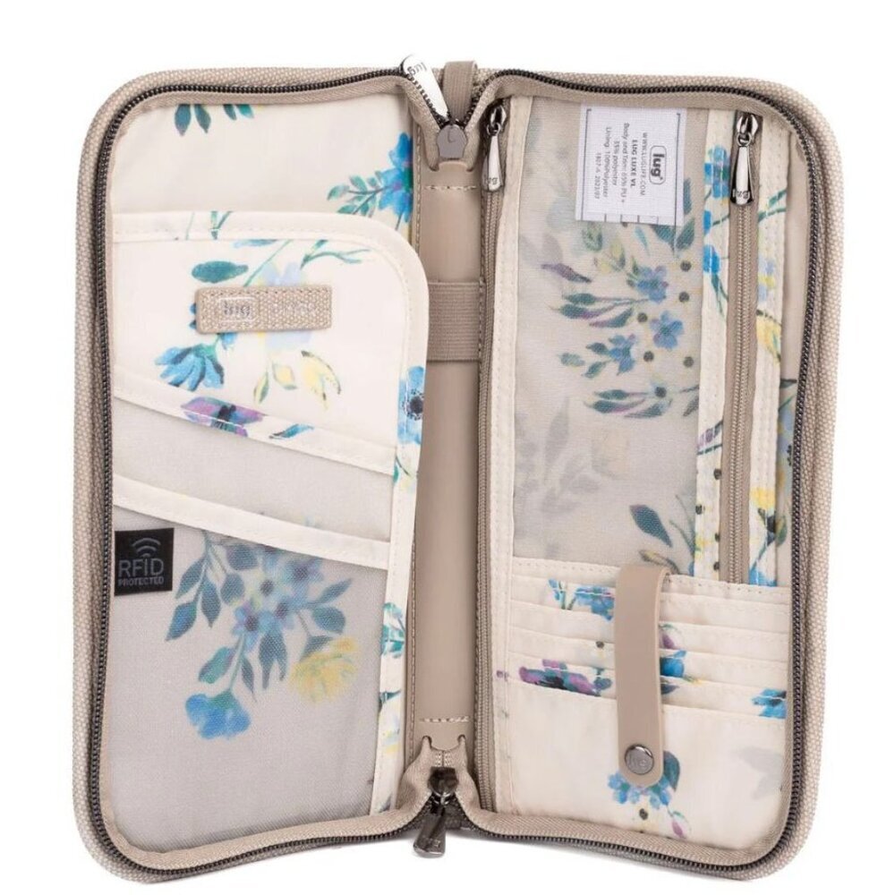 LUG Tango Matte Luxe VL Travel Wallet NWT - Sand - Picture 3 of 4